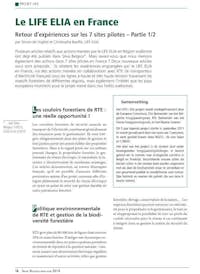 De Voghel and Bauffe Christophe 2014 Le LIFE ELIA en France Retour dexpériences sur l